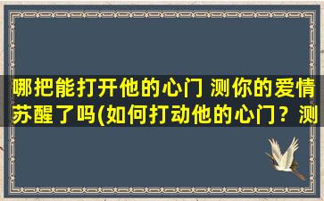 哪把能打开他的心门 测你的爱情苏醒了吗(如何打动他的心门？测试你是否恋爱苏醒)